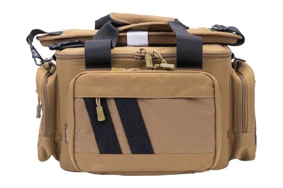 The Savior Gear 3-Gun range bag offers versatile organization options.